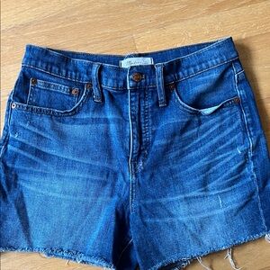 Madewell Dark Blue Jean Shorts